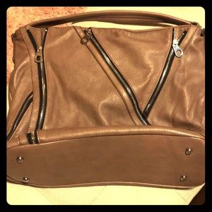 Seanite brown leather handbag